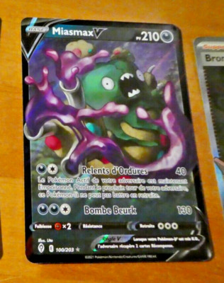 POKEMON HIMMLISCHE EVOLUTION FRANZÖSISCH KARTE HOLO KARTE Miasmax V 100/203 FR JCC M