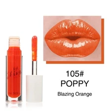 X2 PHOERA Buildable Brilliant Shine Non-Sticky Hydrating Lip Gloss, 105 Poppy
