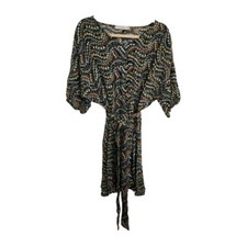 Loft Petites Garden Button Dolman Floral Mini Dress Sz Small Elastic Waist 
