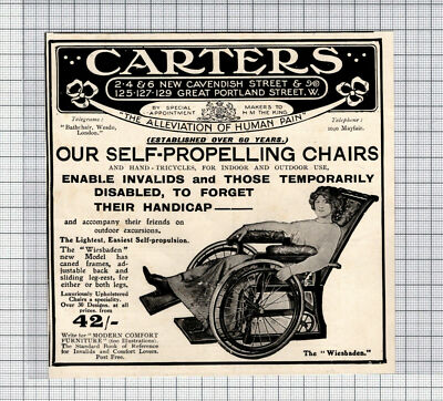 C7297) CARTERS Invalid Stühle ANZEIGE - 1914 Zuschnitt