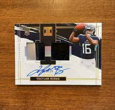 Treylon Burks 2022 Impeccable Elegance Rookie Patch Relic Arkansas Titans /25 RC