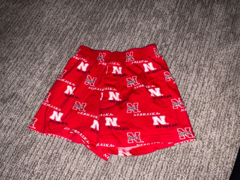 Nebraska Cornhuskers Kids Youth Size Medium Print All Over Pajama Shorts