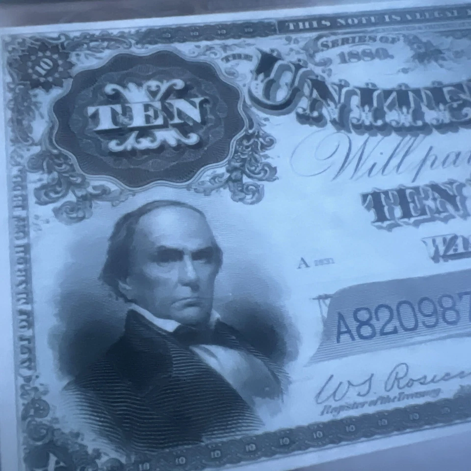 1880 $10 Legal tender Fr#107 PMG-63 Choice Uncirculated - Image 4 of 4