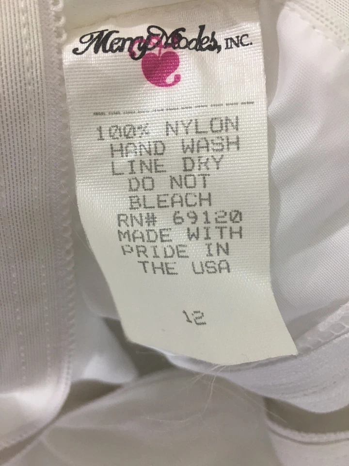 Enagua de tres capas Merry Modes sin cordones de novia/quinceañera/vestido de baile talla 12 Foto 2 de 4