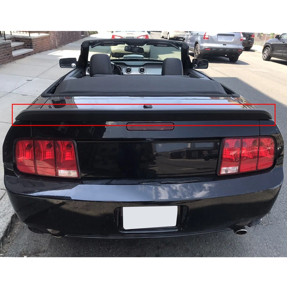 Alerón trasero negro para Ford Mustang 05-09 GT500 estilo cola de pato Foto 2 de 4