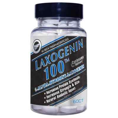 Hi-Tech Pharmaceuticals - Laxogenin 100 Natural Anabolic Muscle Builder 60 Caps
