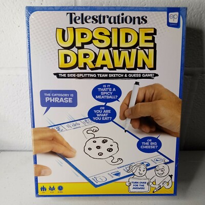 Telestrations Upside Drawn Family Board Game & Group Game Partner USAOPOLY 