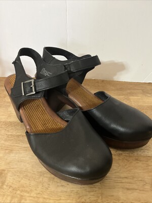 Women's, Natasha Clog Black Woman Closed Toe Buckle Mule