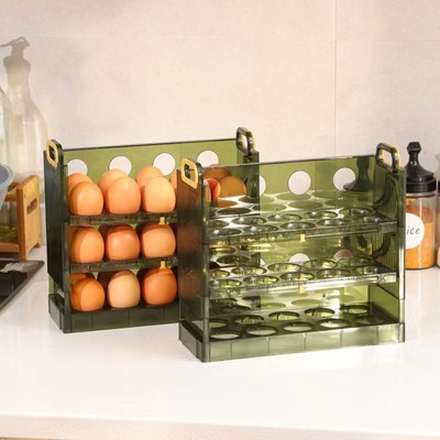 Egg Display Rack Rotatable Storage Refrigerator Door Egg Storage Box Lightweight