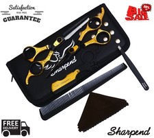 6.5" Professional Hair Cutting Japanese Scissors Thinning Barber Shears Set Kit