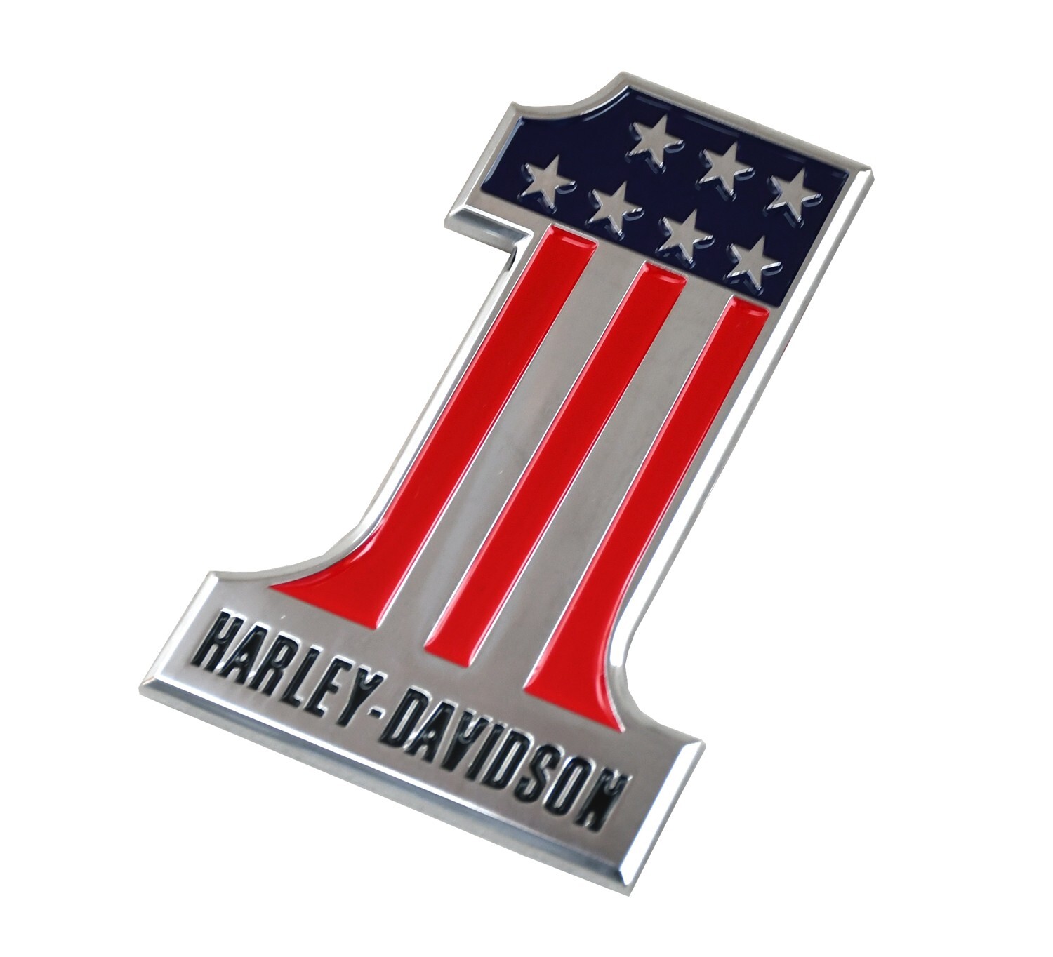 2Pcs Motorcycle Gas Tank Emblems for Harley Number 1 (Harley Davidson