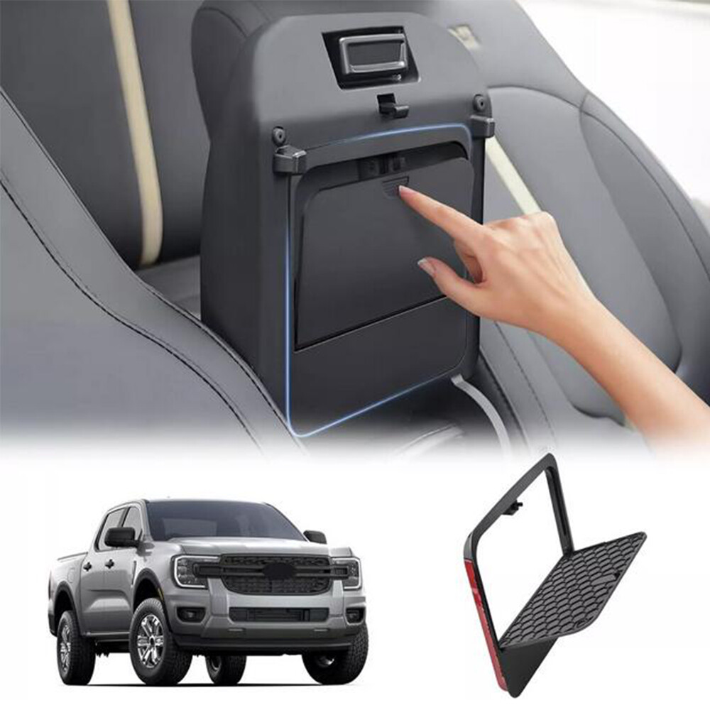 For Ford Ranger 2019-2023 Car Black Center Console Lid Armrest