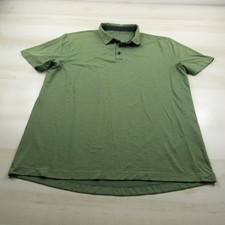 Lululemon Polo Shirt Mens Extra Large Green Outdoor Stretch Performance