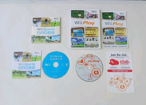 Nintendo Wii Sports (Wii, 2006) & Wii Play (2007) Complete