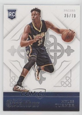 2015-16 Panini Excalibur Rookies Silver 35/70 Myles Turner #166 Rookie RC 0nr3