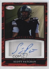 2022 SAGE Artistry Auto Red Scott Patchan #A-SP Auto 17xm