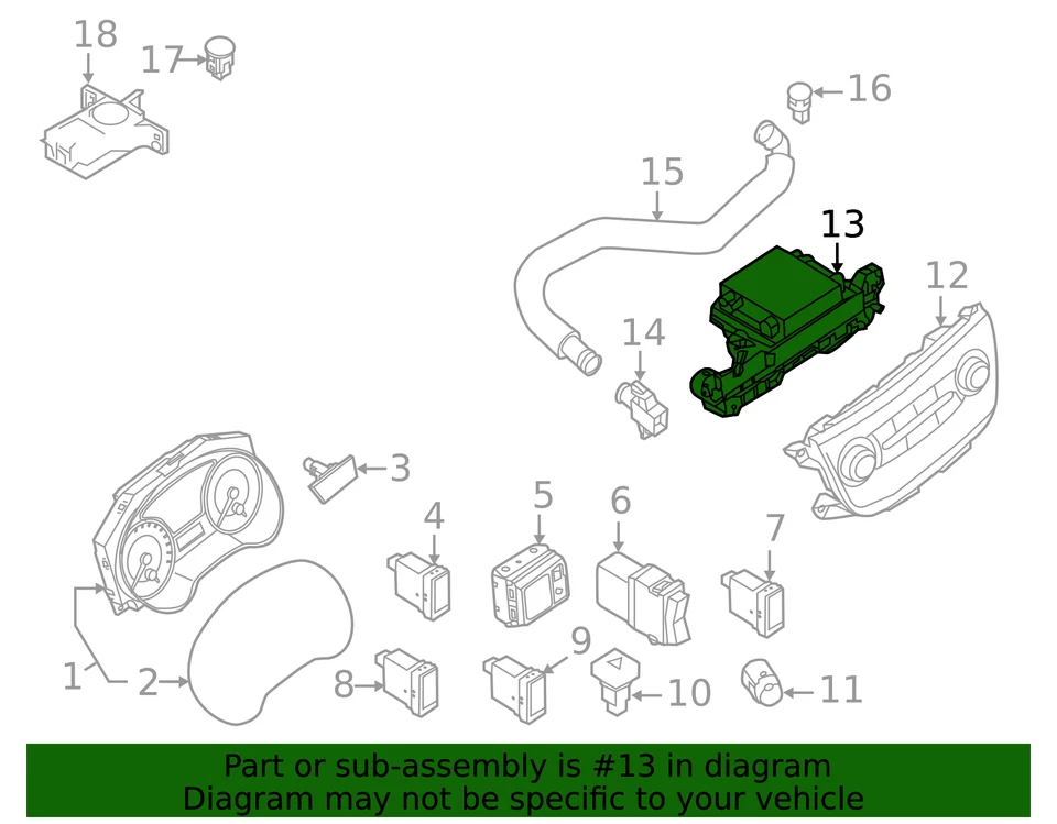 Genuine Nissan Amplifier 27760-9AM1A - Image 2 of 2