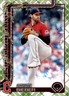 Shane Bieber 2025 Topps Holiday Advent Calendar Green Plaid #H95 Cleveland