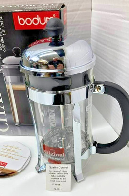 Bodum Chambord French Press Coffee Maker NOS 2011 34 oz 8 Cup made in  Portugal