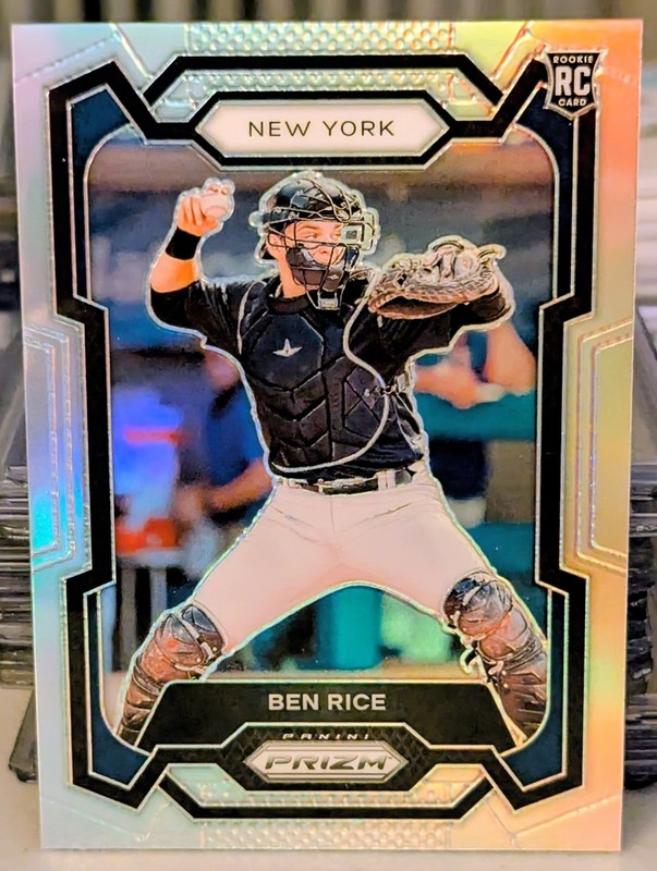 2024 Panini Prizm Baseball Silver Rookie Card #272 Ben Rice New York Yankees RC
