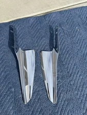Chrome Fork Mount Wind Deflector Set fits Harley Davidson