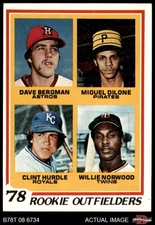 1978 Topps #705 Dave Bergman Rookie Outfielders 6 - EX/MT