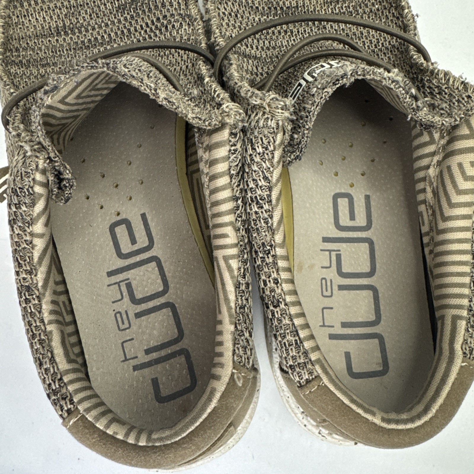 Hey Dude Mens Size 8 Wally Sox Brown Classic Slip On Casual Shoes