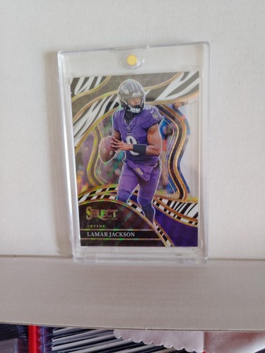 2023 Panini Select - Club Level #241 Lamar Jackson Zebra Die-Cut SSP Case Hit