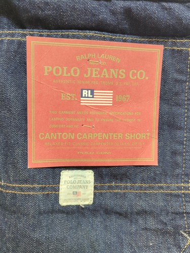 Ralph Lauren Jeans Co Canton Carpenter Dark Blue Denim Y2K Men’s 42 NWT - Picture 3 of 12