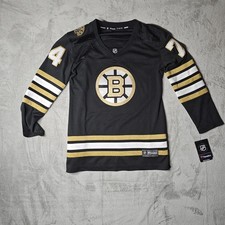 Fanatics Women's L Boston Bruins Jake DeBrusk #74 NHL Breakaway Jersey NWT