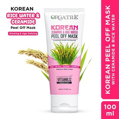 Korean Peel Off Mask with Ceramide & Rice Water Brightening All Skin Types 100ML