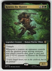 Kraven the Hunter (Extended Art) 273/314 Marvel's Spider-Man MTG