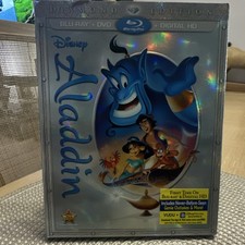 Disney Aladdin Diamond Edition Blu-ray DVD Digital HD Genie Outtakes