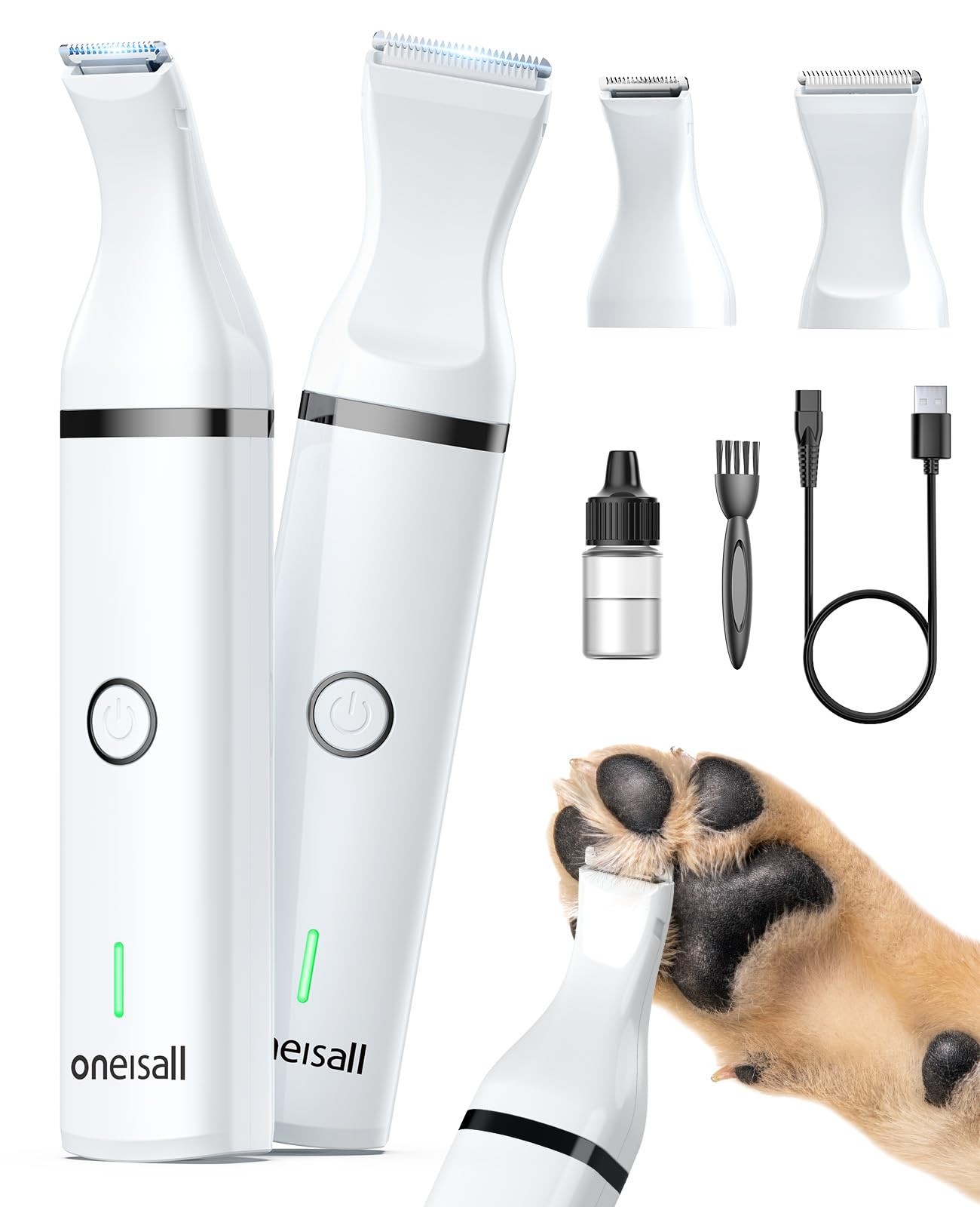 Rasoio Elettrico per Gatti e Cani - Tosatrice Zampe Silenziosa USB