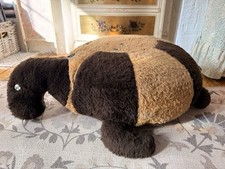 Vintage Tortoise Turtle Pouffe Footstool Plush Retro Mid Century FOR REP SEE DES