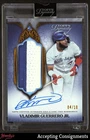 2025 Topps Dynasty Vertical Vladimir Guerrero Jr. GAME USED PATCH AUTO 04/10