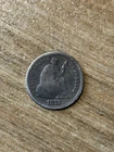 1872 Liberty Seated Half Dime G+