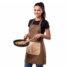 Apron with Towel, 2 Hand Towel XL Pocket,for Art, Teaching, Kitchen, Cookin...