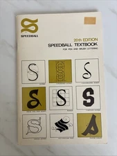 Vintage SPEEDBALL TEXTBOOK 20th Edition Pen & Brush Lettering Book 1972