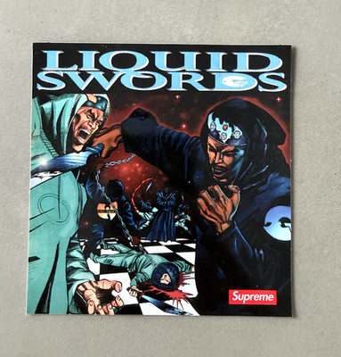 Supreme Liquid Swords GZA Sticker 100% Authentic FW18 Season