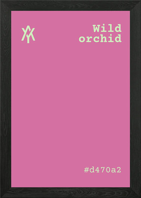 Wilde Orchidee Farbpalette gerahmtes Wandbild Poster Leinwanddruck Bild