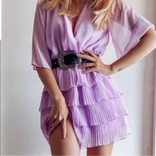 Zara new with tags ZARA PLEATED DRESSCOLOR: LIGHT LILAC