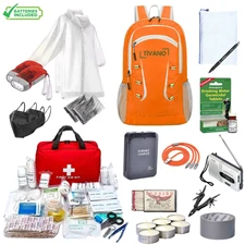 Emergency Preparedness Kit (2 people), for Earthquake, Wildfire, Flood