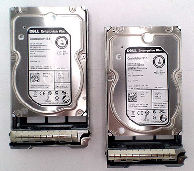 LOT OF 2 - DELL EQUALLOGIC HDD 1TB 7.2K NLSAS 3.5IN (P3HC0)