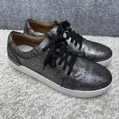 Rockport Work Shoe RK472 Parissa Women's size 11W silver black hard toe