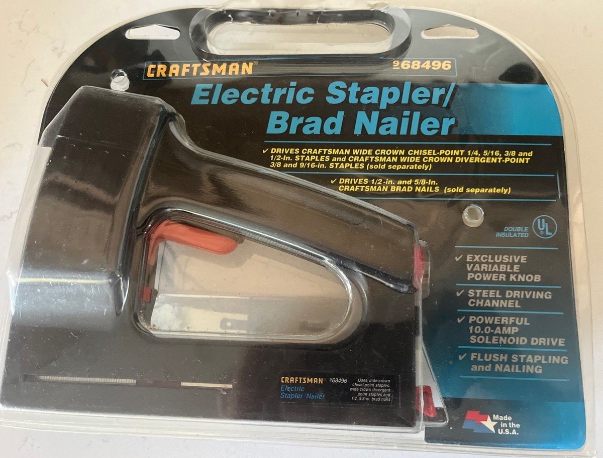 Craftsman 9-68496 Electric Stapler Brad Nailer Tested Works VGC | eBay