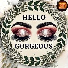 2D Flat, Decorative Signs & Plaques2D flat round aluminum wall decoration, navy