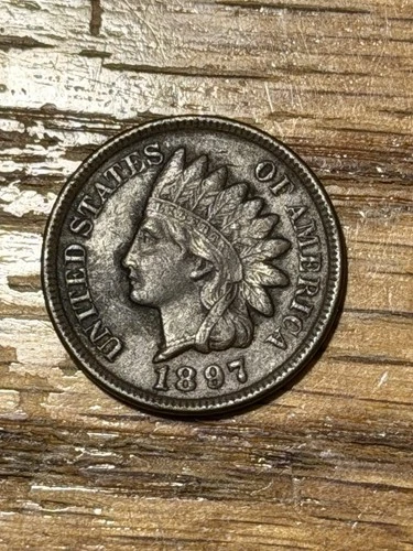1897 Indian Head Cent Extremely Fine- XF Coin