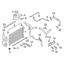For Ford Explorer 2020-2026 Ford L1MZ8124A Lower Radiator Insulator