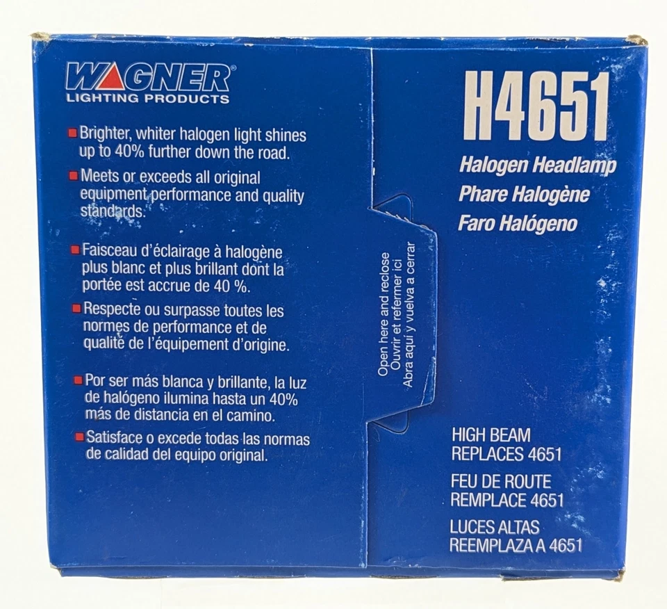 Conjunto de faros de haz sellado Wagner 4651 para GMC Chevy Pontiac Oldsmobile Foto 2 de 4